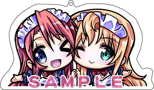 PlayStation 4 Koisuru Otome to Shugo no Tate Re:boot The SHIELD-9 - Limited Edition - original Amazon sample image of the included Taeko and Yukino acrylic key holder