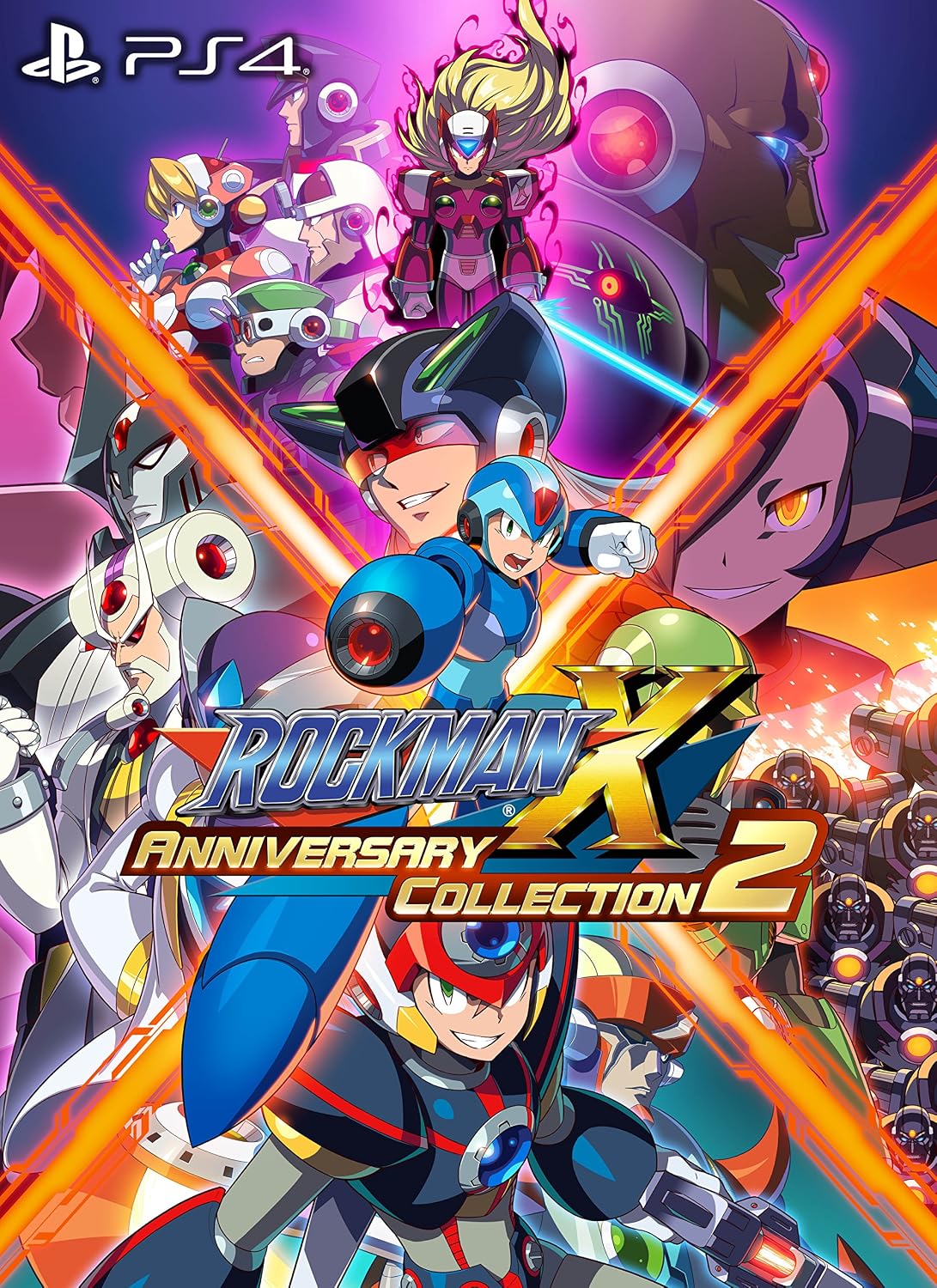 PlayStation 4 Mega Man X Legacy Collection 2 - Japanese front cover