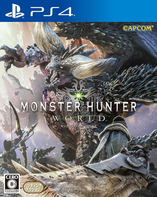 PlayStation 4 Monster Hunter: World - Japanese front cover