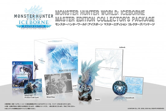 PlayStation 4 Monster Hunter World: Iceborne Master Edition Collector’s Package - official Japanese edition box and contents
