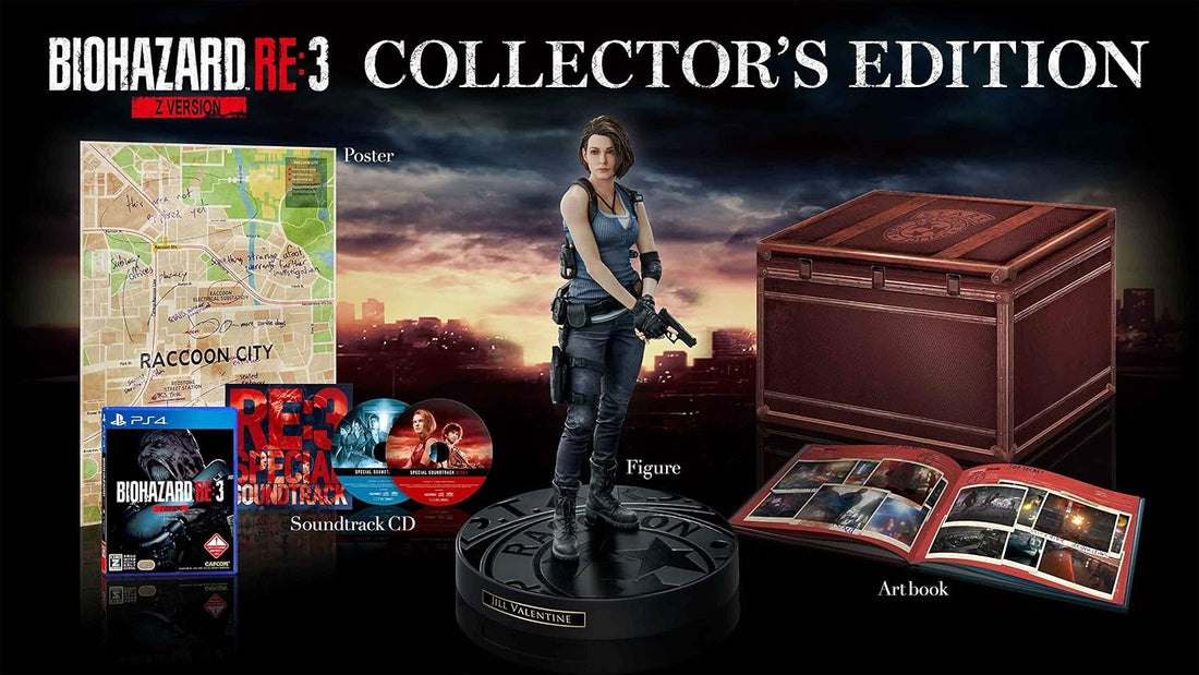 PlayStation 4 Resident Evil 3 Z Version Collector's Edition - original edition physical contents