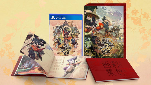 PlayStation 4 Sakuna Of Rice and Ruin Color Art Book Limited Edition - original game, illustrated box and full-color artbook