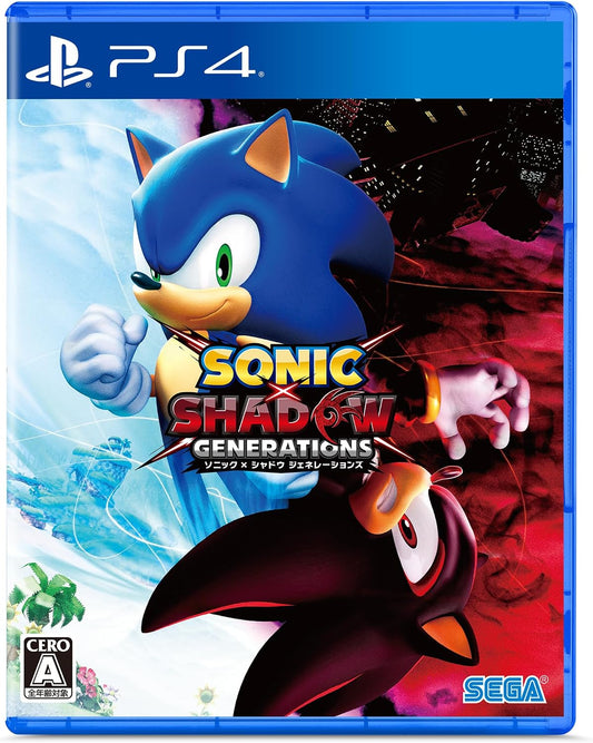 PlayStation 4 Sonic × Shadow Generations - Japanese front cover