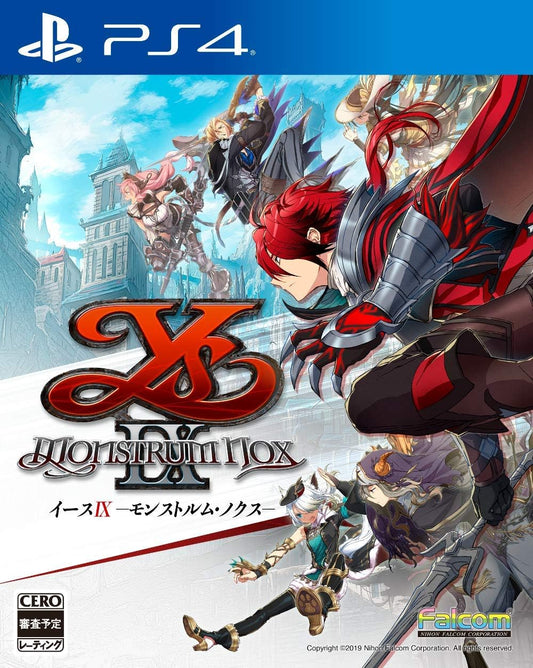 PlayStation 4 Ys IX: Monstrum Nox - Japanese front cover