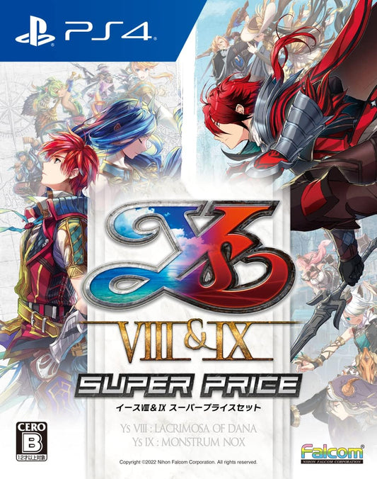 PlayStation 4 Ys VIII & IX Super Price Set - Japanese front cover