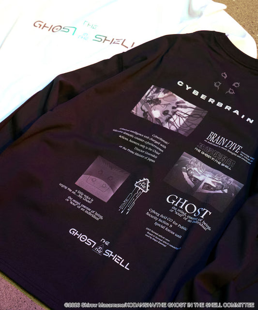 Ghost in the Shell x FREAK'S STORE Collage Long-Sleeve T-Shirt - Black, official product view