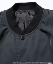 Ghost in the Shell x FREAK'S STORE Military Stadium Jacket - Black, garment detail 4