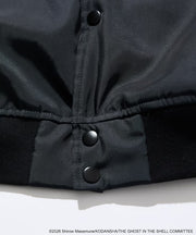 Ghost in the Shell x FREAK'S STORE Military Stadium Jacket - Black, garment detail 6