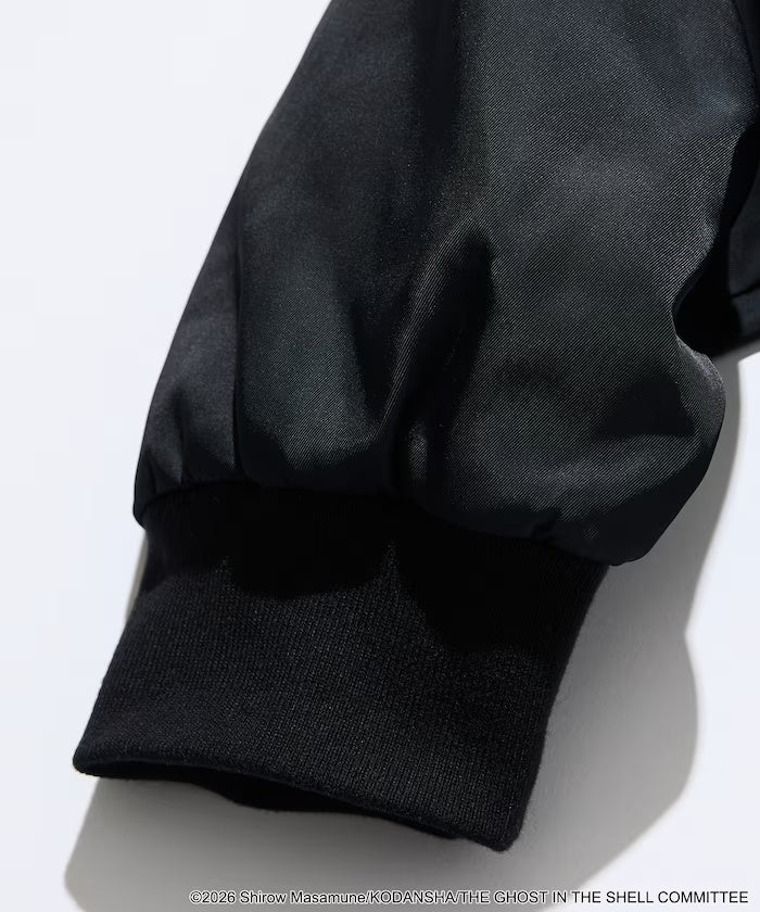 Ghost in the Shell x FREAK'S STORE Military Stadium Jacket - Black, garment detail 7