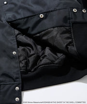 Ghost in the Shell x FREAK'S STORE Military Stadium Jacket - Black, garment detail 8