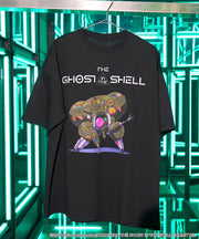 Ghost in the Shell x FREAK'S STORE Sticker Fuchikoma T-Shirt - Black, official product view