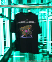 Ghost in the Shell x FREAK'S STORE Sticker Fuchikoma T-Shirt - Black, garment detail 1