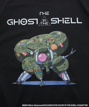 Ghost in the Shell x FREAK'S STORE Sticker Fuchikoma T-Shirt - Black, garment detail 7