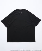 Ghost in the Shell x FREAK'S STORE Sticker Fuchikoma T-Shirt - Black, garment detail 10