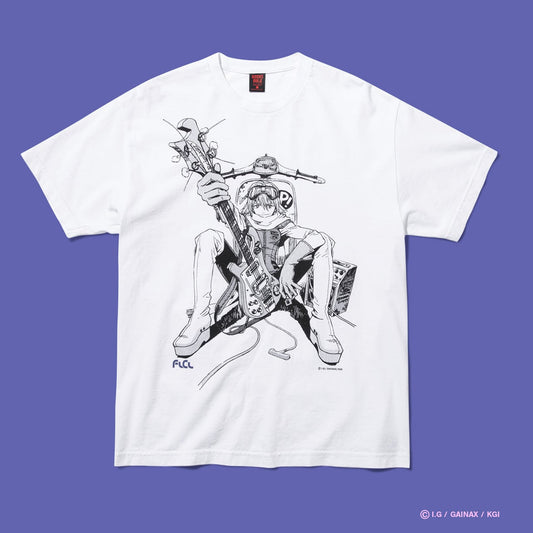 FLCL x GEEKS RULE SILKSCREEN PRINTING T SHIRT(Haruko) official product photo 01