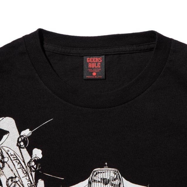 FLCL x GEEKS RULE SILKSCREEN PRINTING T SHIRT(Haruko) official product photo 03