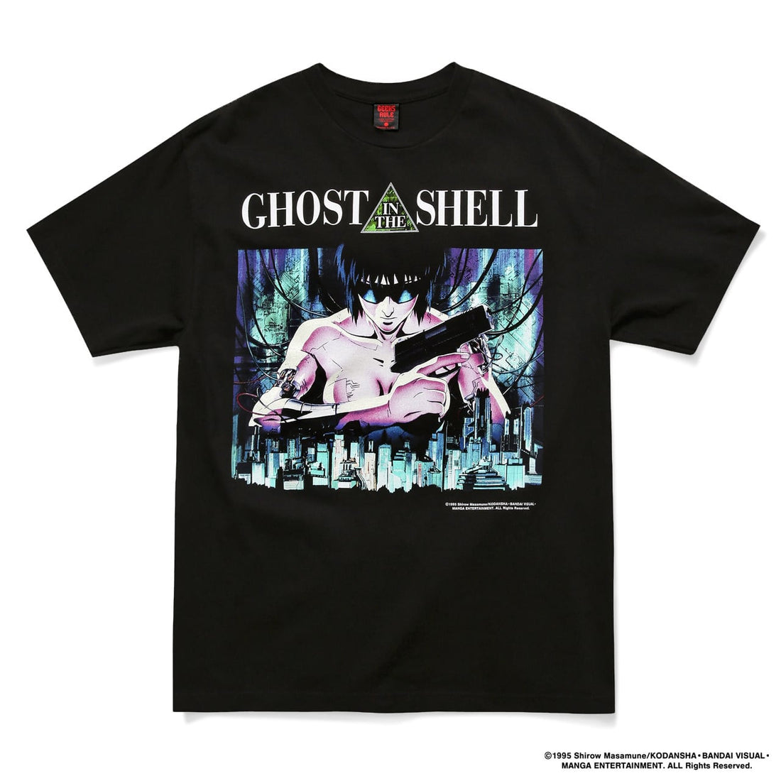 Ghost in the Shell x GEEKS RULE 15 SILKSCREEN PRINTING T SHIRT vol.01 "Motoko" official product photo 02