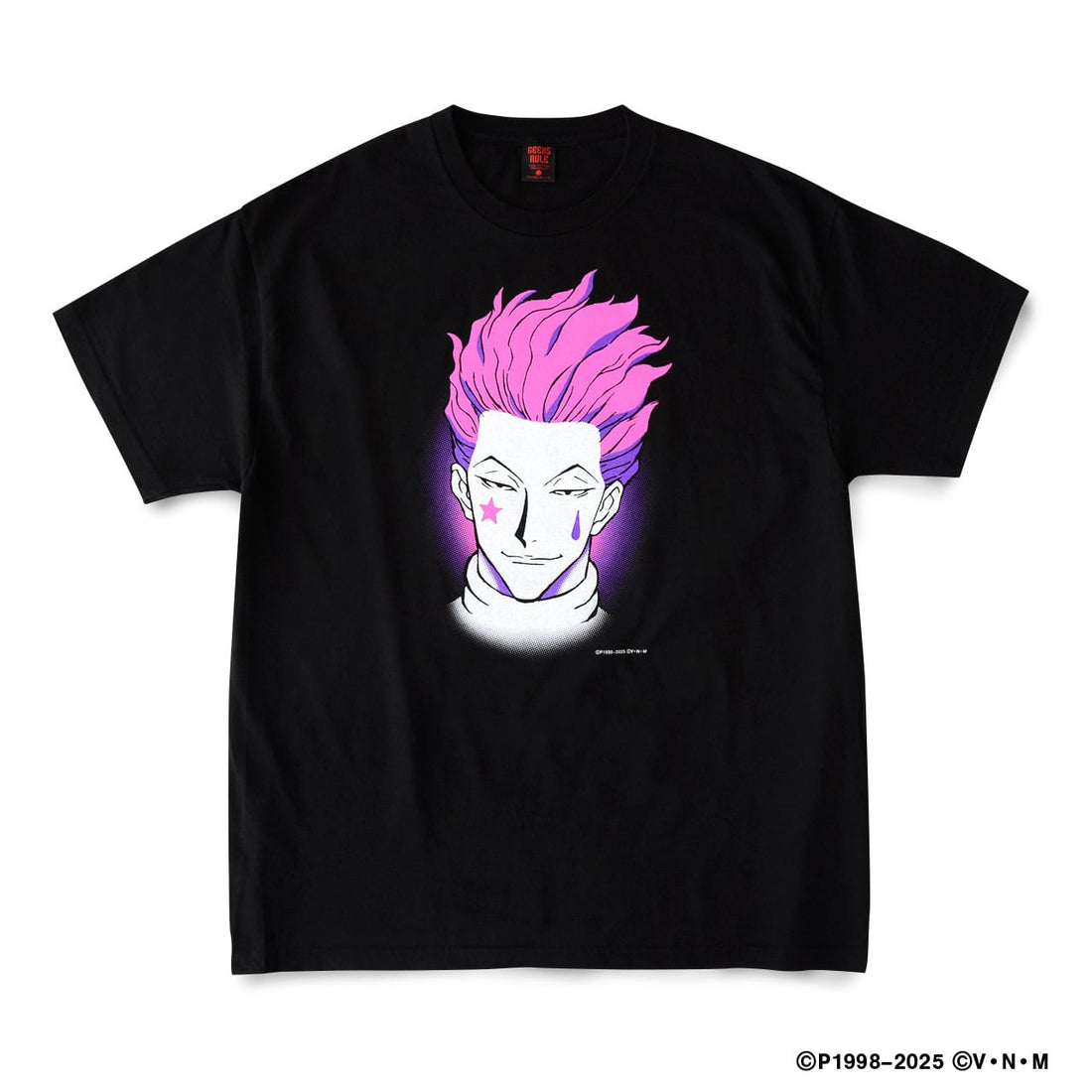 Hunter x Hunter x GEEKS RULE SILKSCREEN PRINTING T SHIRT "Hisoka" official product photo 01