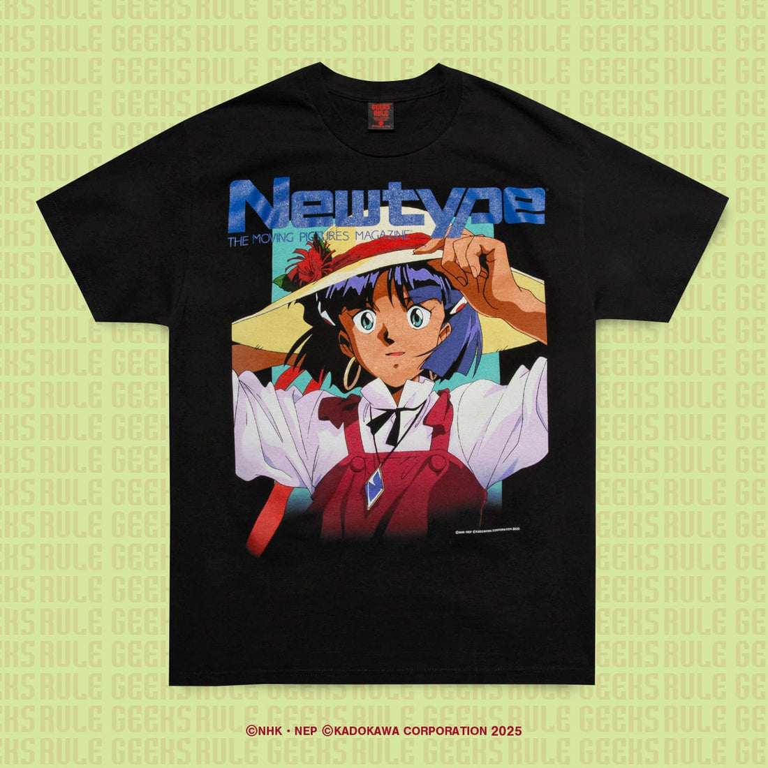 Newtype x Nadia: The Secret of Blue Water x GEEKS RULE 15 Silkscreen Printing T-Shirt official product photo 01