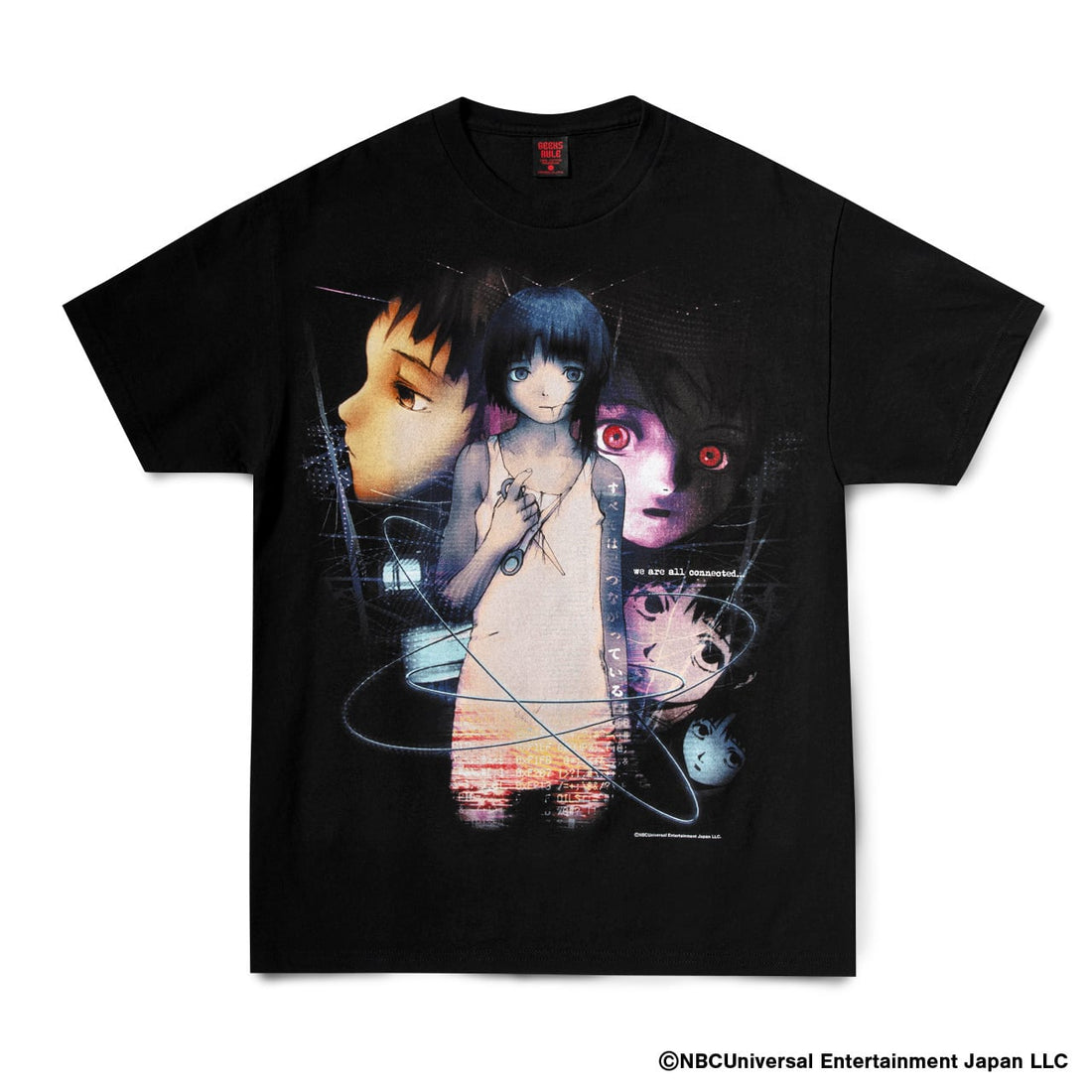 Serial Experiments Lain x GEEKS RULE 15 SILKSCREEN PRINTING T SHIRT vol.05 official product photo 02