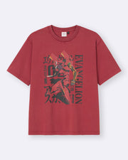 GU x Neon Genesis Evangelion Washed Graphic T-Shirt - Red 16 RED official product photo 02