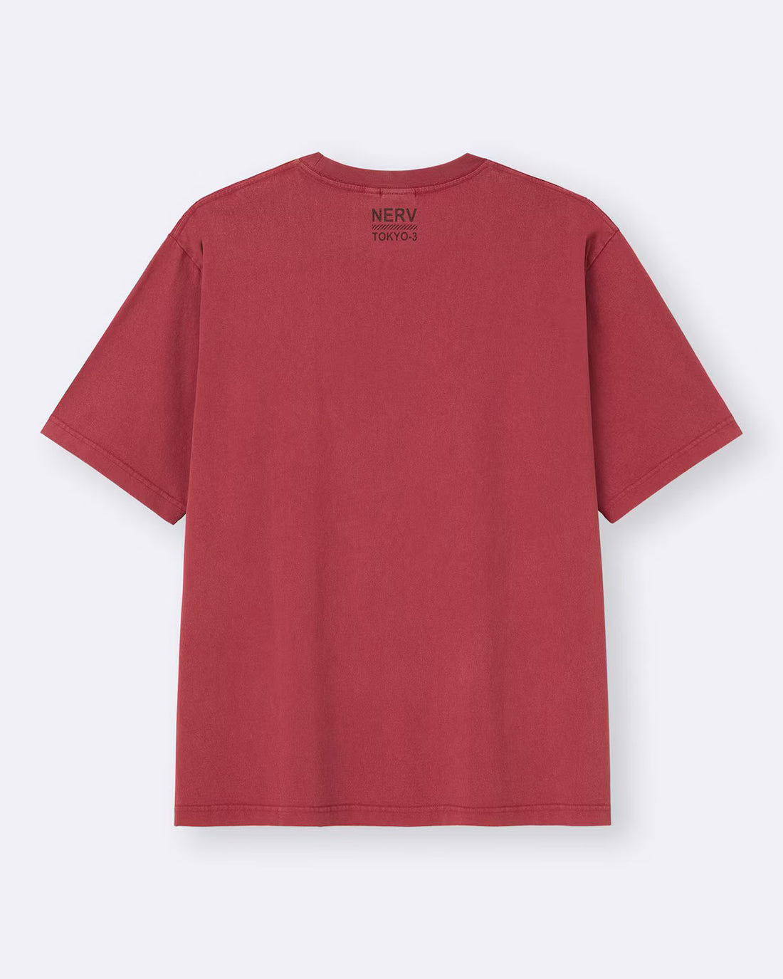 GU x Neon Genesis Evangelion Washed Graphic T-Shirt - Red 16 RED official product photo 03