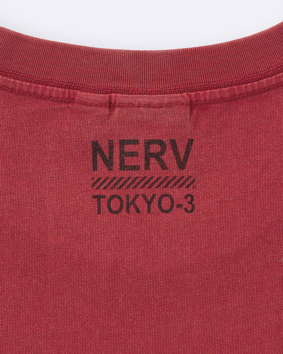 GU x Neon Genesis Evangelion Washed Graphic T-Shirt - Red 16 RED official product photo 05