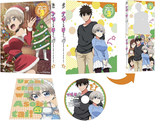 Uzaki-chan Wants to Hang Out! ω Volume 3 Blu-ray - product catalogue image