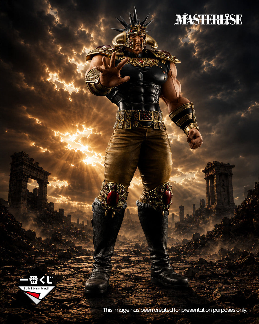 Ichiban Kuji Fist of the North Star Raoh MASTERLISE Figure main product photo