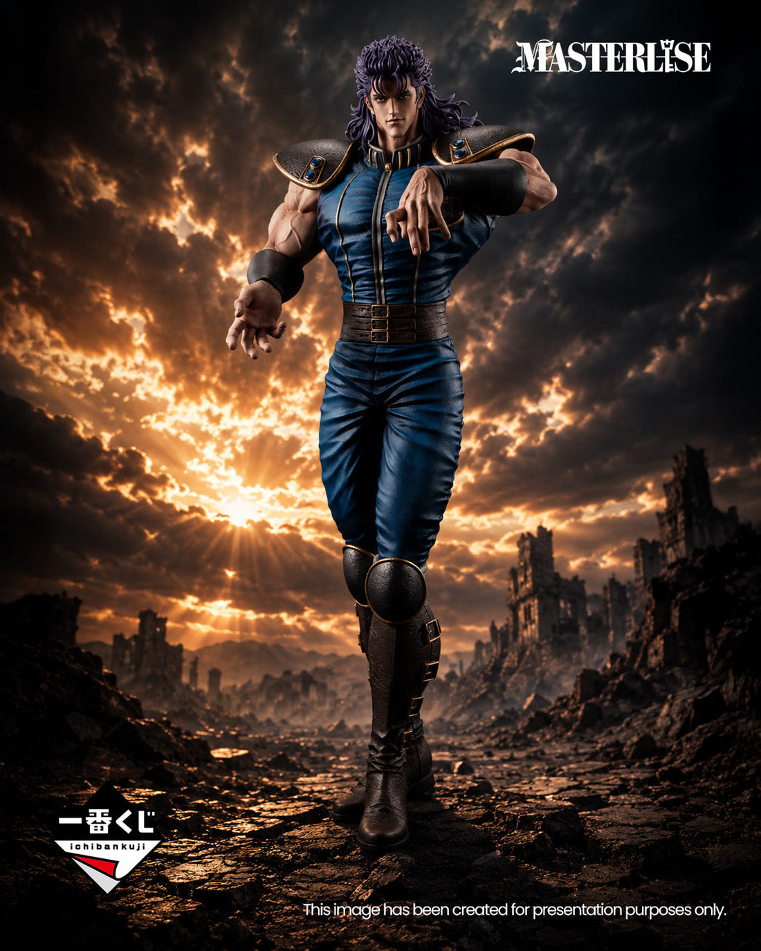 Ichiban Kuji Fist of the North Star Rei MASTERLISE Figure main product photo