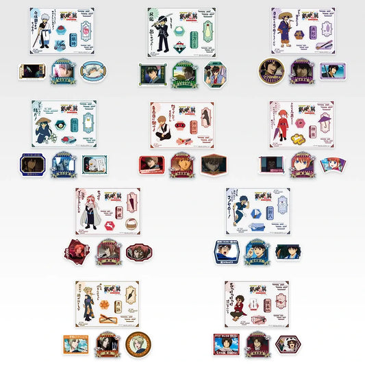 Ichiban Kuji Gintama 20th Anniversary Gintama Exhibition Part 2 Popularity Poll Top 10 Sticker Set main product photo