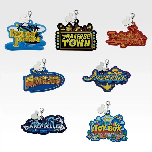 Ichiban Kuji Kingdom Hearts 25th Anniversary World Logo Rubber Charm main product photo