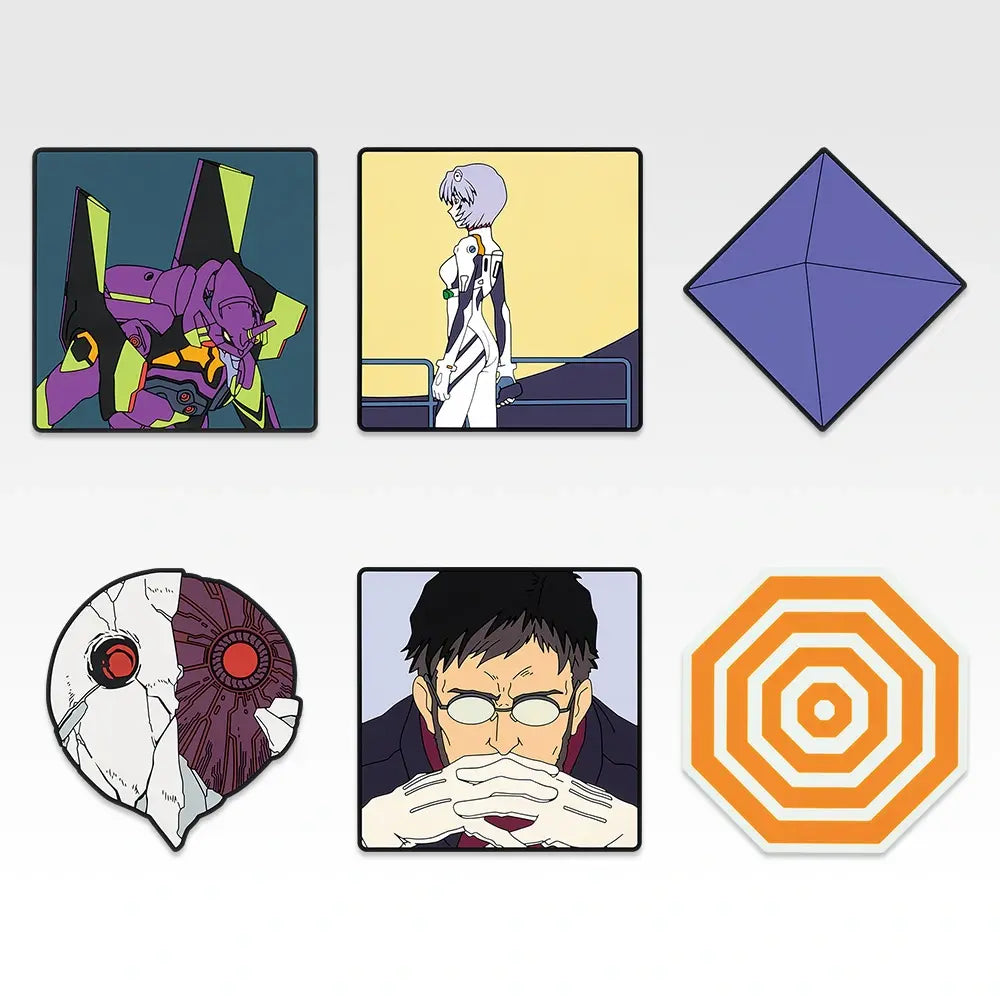 Ichiban Kuji Neon Genesis Evangelion: 1.0 You Are (Not) Alone Rubber Coaster Set main product photo