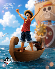 Ichiban Kuji ONE PIECE Monkey D. Luffy Memories of Adventure and Route to the Future Revible Moment Figure main product photo