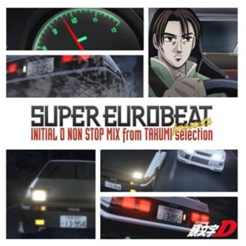 Initial D SUPER EUROBEAT Non-Stop Mix Takumi Selection CD - front cover