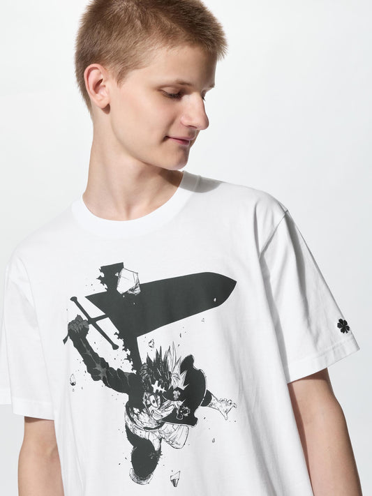 UNIQLO Manga UT Shueisha 100th Black Clover Asta T-Shirt - White official UNIQLO product photo 01