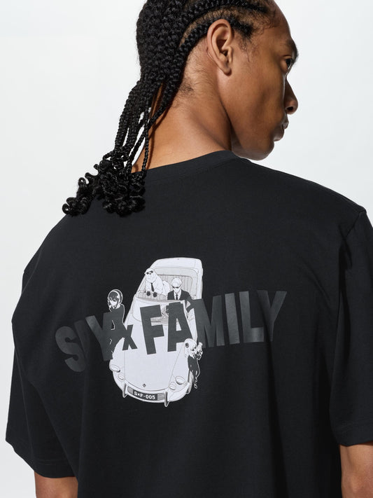 UNIQLO Manga UT Shueisha 100th Spy x Family Forger Family T-Shirt - Black official UNIQLO product photo 01