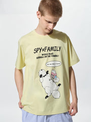 UNIQLO Manga UT Shueisha 100th Spy x Family Anya & Bond T-Shirt - Yellow official UNIQLO product photo 01