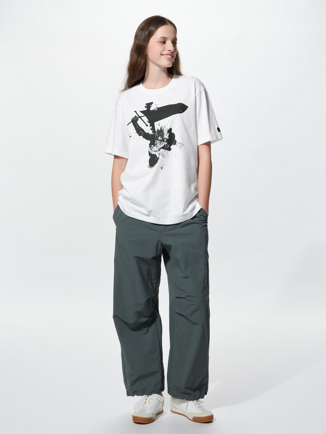 UNIQLO Manga UT Shueisha 100th Black Clover Asta T-Shirt - White official UNIQLO product photo 04