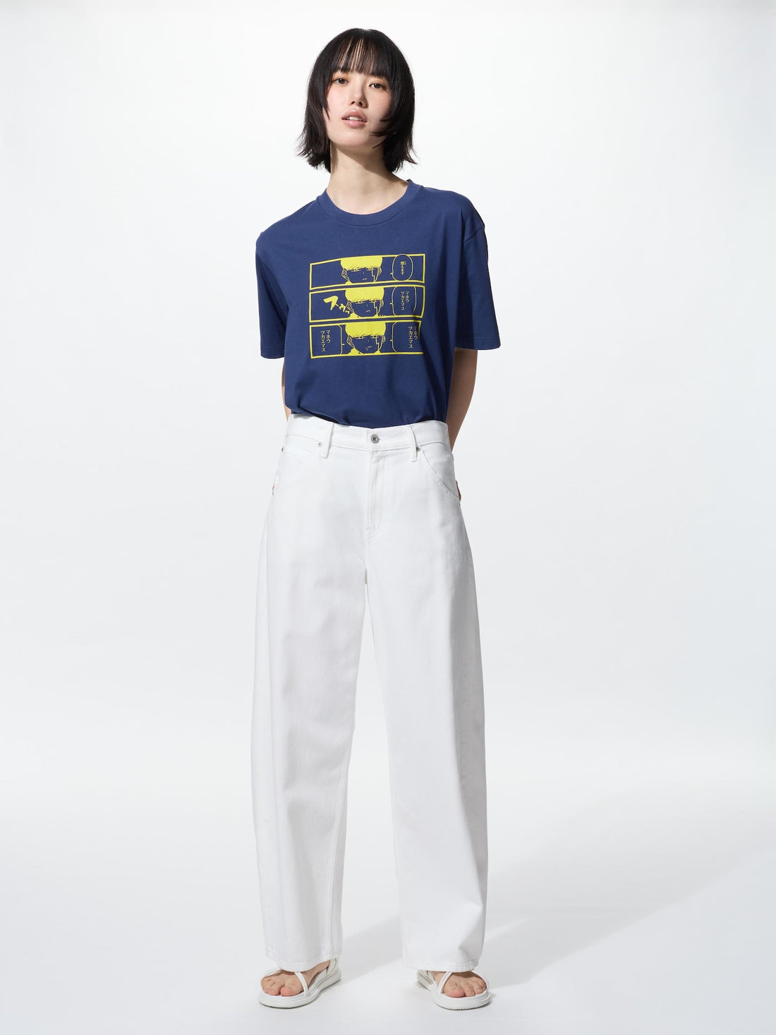 UNIQLO Manga UT Shueisha 100th Mashle T-Shirt - Navy official UNIQLO product photo 04