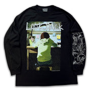 Look Back x messa Ayumu Fujino Keep Drawing Long-Sleeve T-Shirt in Black - official product photo 1