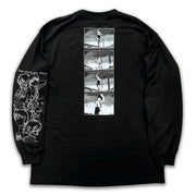 Look Back x messa Ayumu Fujino Keep Drawing Long-Sleeve T-Shirt in Black - official product photo 2