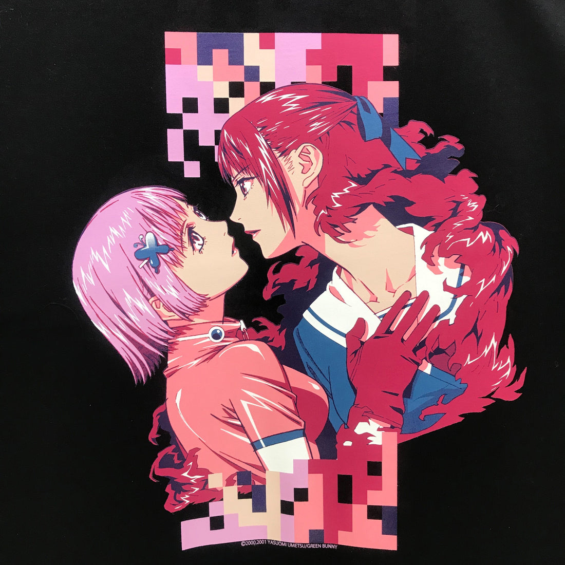 Mezzo Forte x messa Mikura & Momomi Sisters Long-Sleeve T-Shirt in Black - official product photo 3
