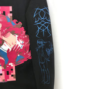 Mezzo Forte x messa Mikura & Momomi Sisters Long-Sleeve T-Shirt in Black - official product photo 5
