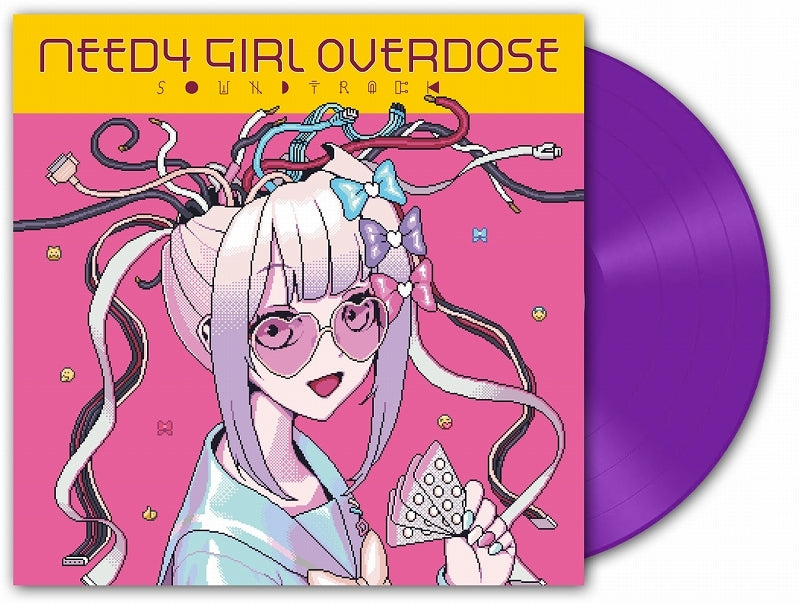 NEEDY GIRL OVERDOSE Soundtrack by Aiobahn Vinyl LP - purple vinyl and jacket
