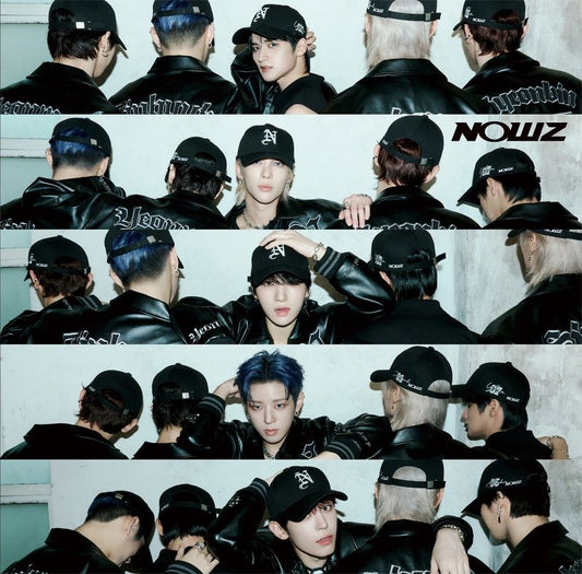 NOWZ Japan debut CD EP cover with five-member photo montage