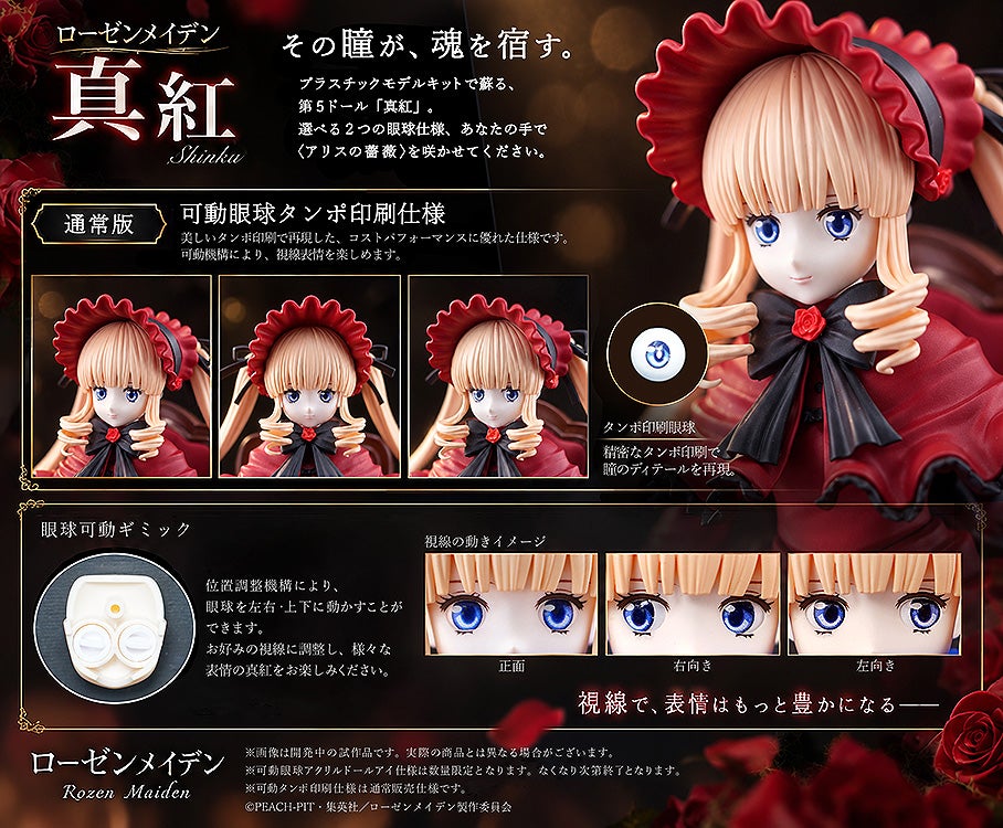Rozen Maiden Shinku Standard Articulated Plastic Model Kit - official product image 11