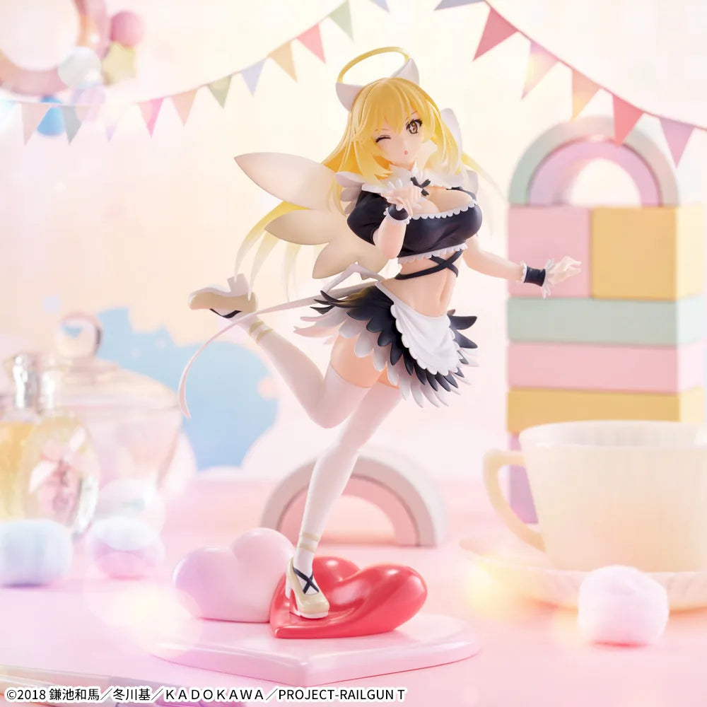 Sega Prize A Certain Scientific Railgun T Misaki Shokuhou Fallen Angel Maid Ver. Luminasta Figure main product photo