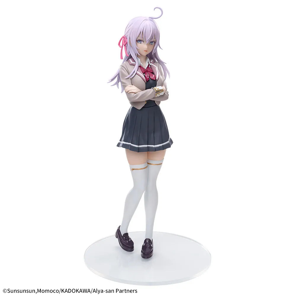 Sega Prize Alya Sometimes Hides Her Feelings in Russian Alya School Uniform Ver. Luminasta Figure alternate product photo 6