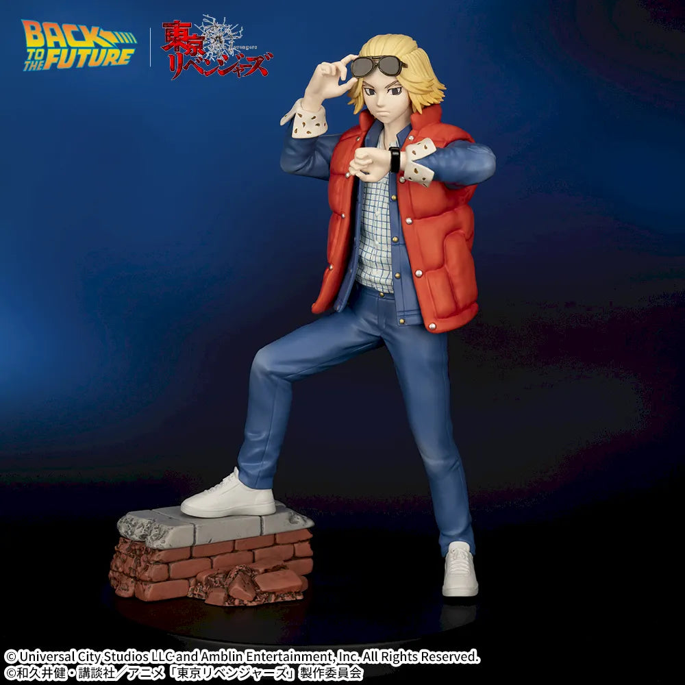 Sega Prize Back to the Future x Tokyo Revengers Manjiro Sano Collaboration Ver. ACT/CUT Premium Figure main product photo